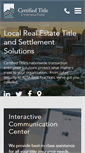 Mobile Screenshot of certifiedtitlecorp.com