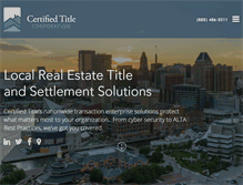 Tablet Screenshot of certifiedtitlecorp.com